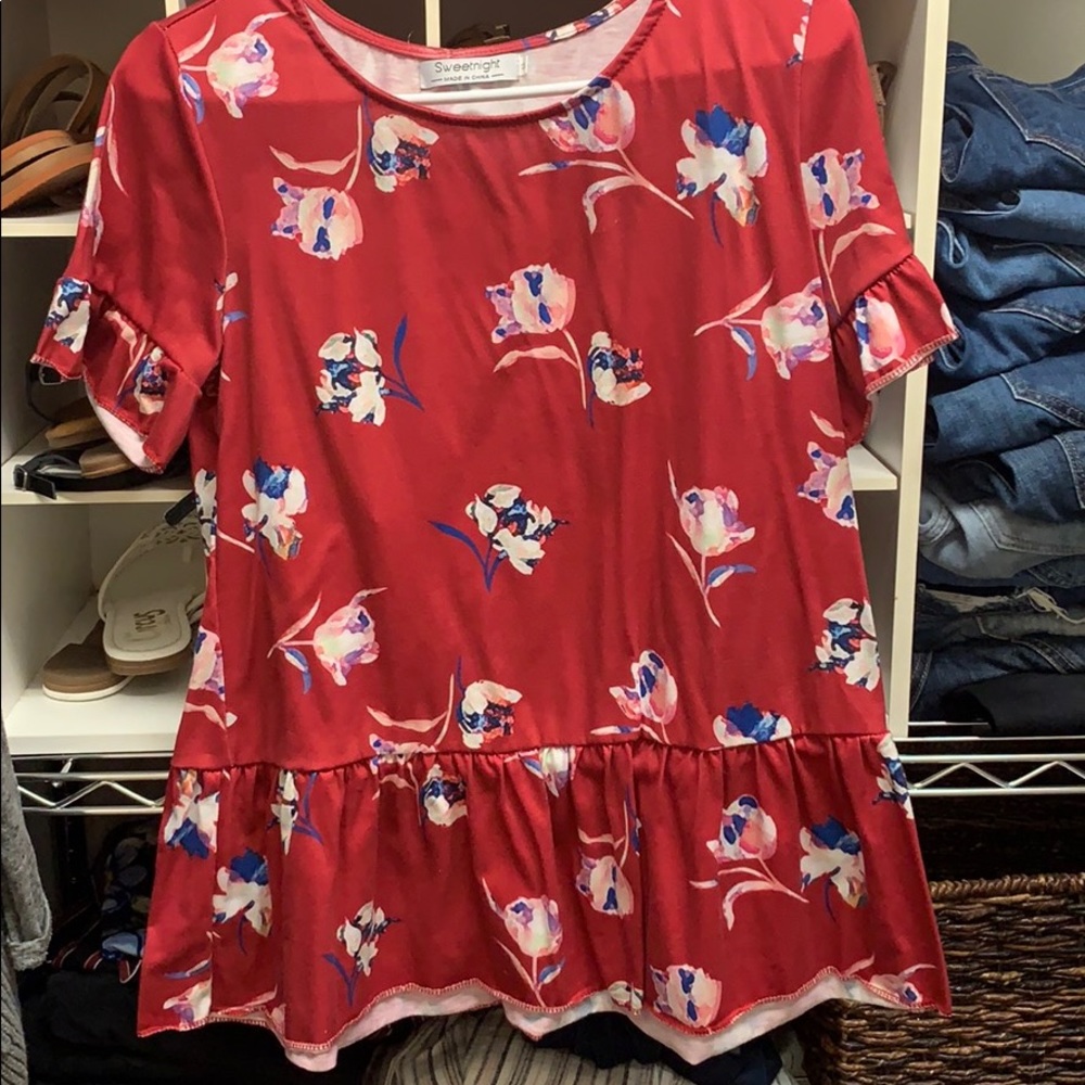 Floral Peplum